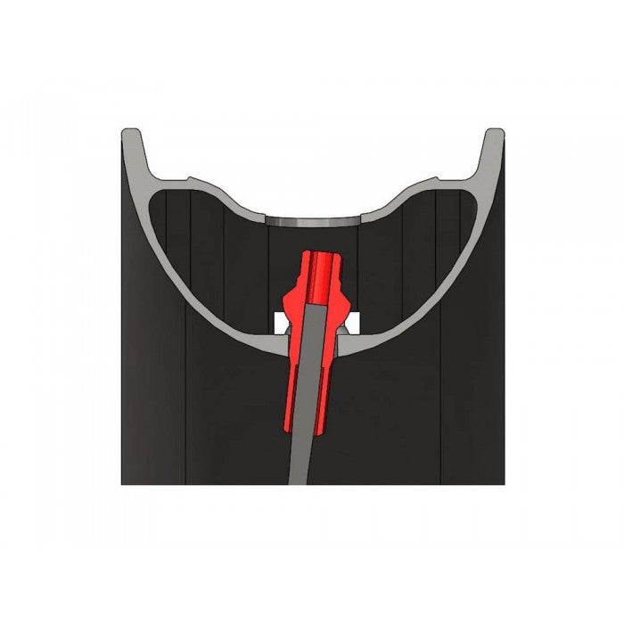 Sapim Polyax Alu Square Double Secure Lock Spoke Cap 16mm Purple