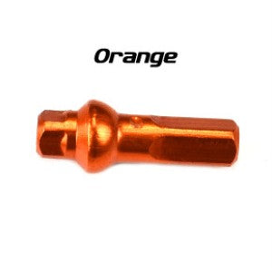 Sapim Polyax Alu Square Double Secure Lock Jant Teli Başlığı Turuncu 16mm