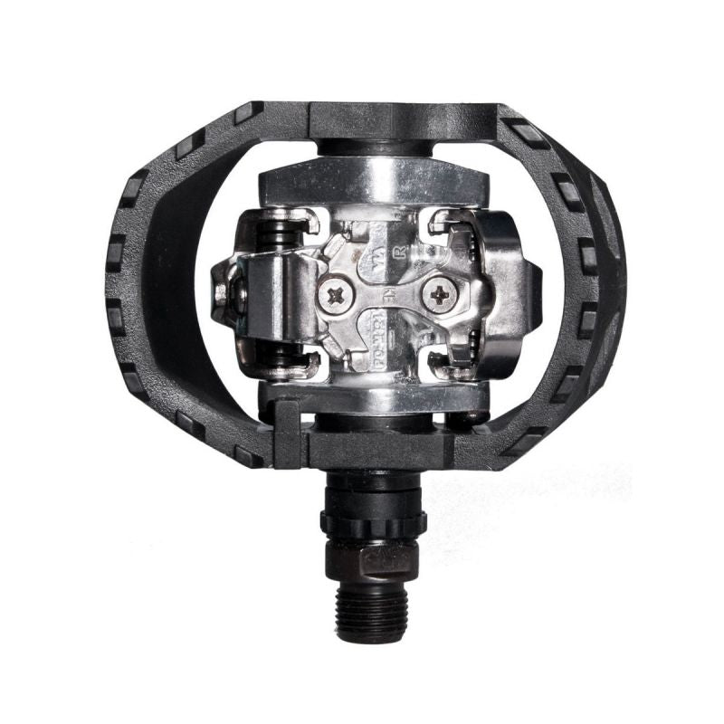 Shimano Bisiklet Spd Pedal PD-M424 Gümüş/Siyah SM-SH51 Kilit İle Birlikte