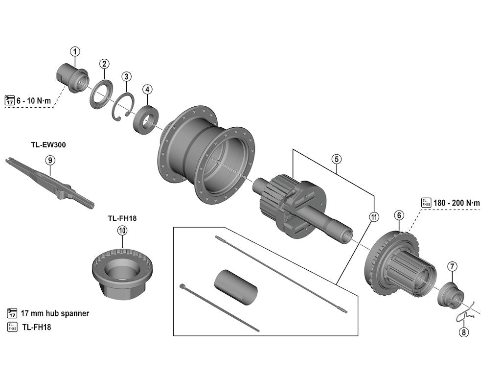Shimano Cues Auto Shift Arka Göbek Flibır Sökme Takma Aleti TL-FH18 Y3K59804T - Görsel 5