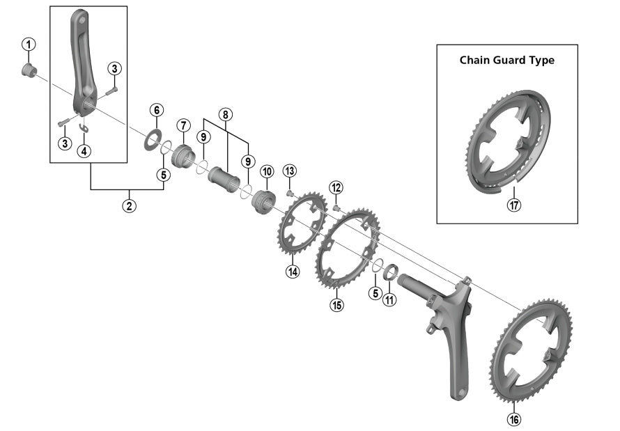 Shimano Deore FC-M617 Chainring Bolt Y1GS00030