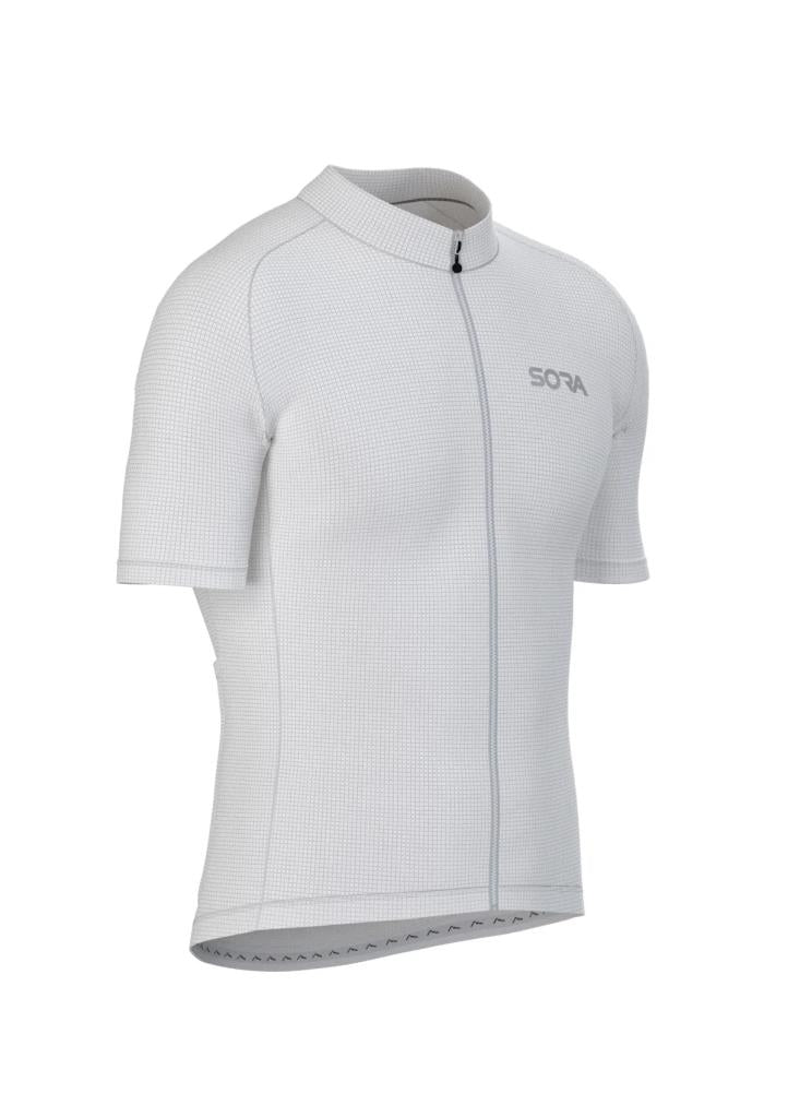 Sora White Regular Men's Cycling Jersey