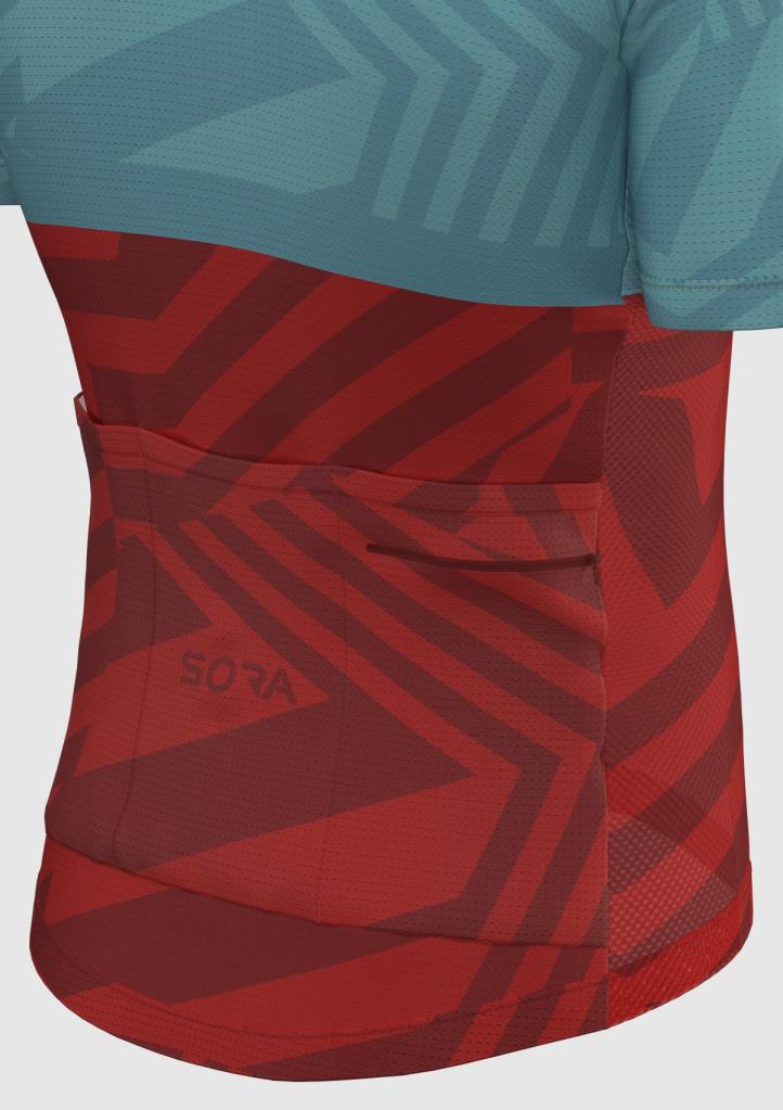 Sora Buz-Kırmızı Regular 3.0 Bisiklet Forması