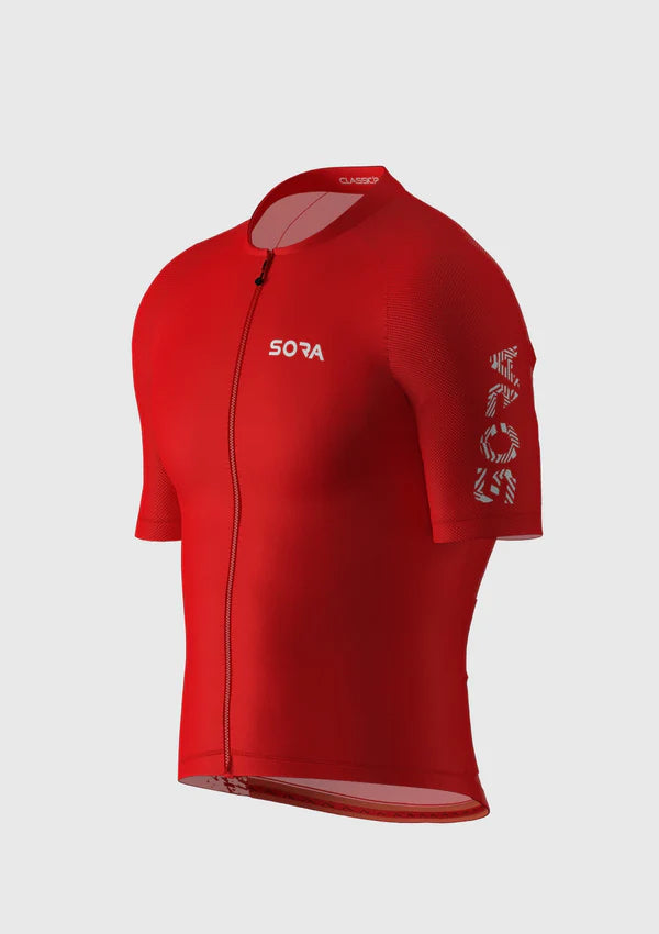 Красная велосипедная майка Sora Classic 2