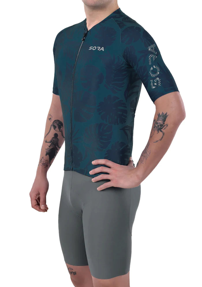 Sora Navy Blue Classic Cycling Jersey