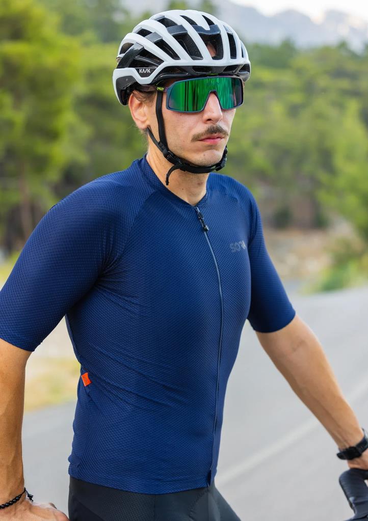 Sora Navy Blue Climb Core Cycling Jersey