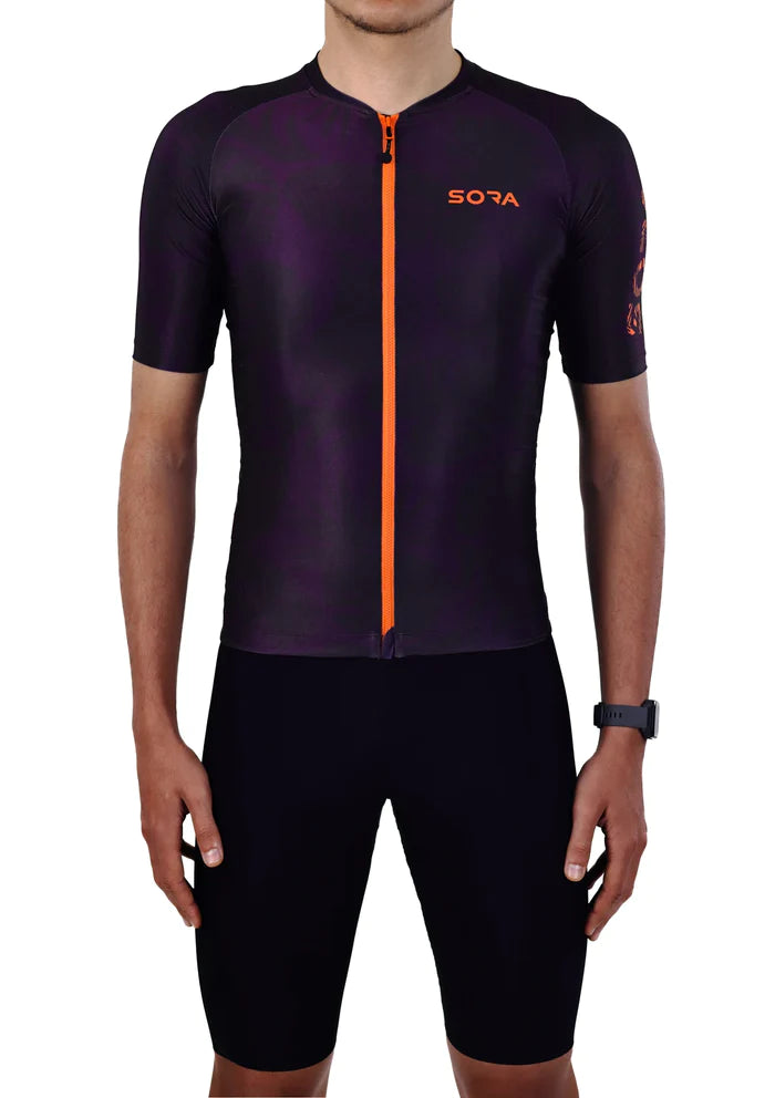 Sora Purple Classic Cycling Jersey