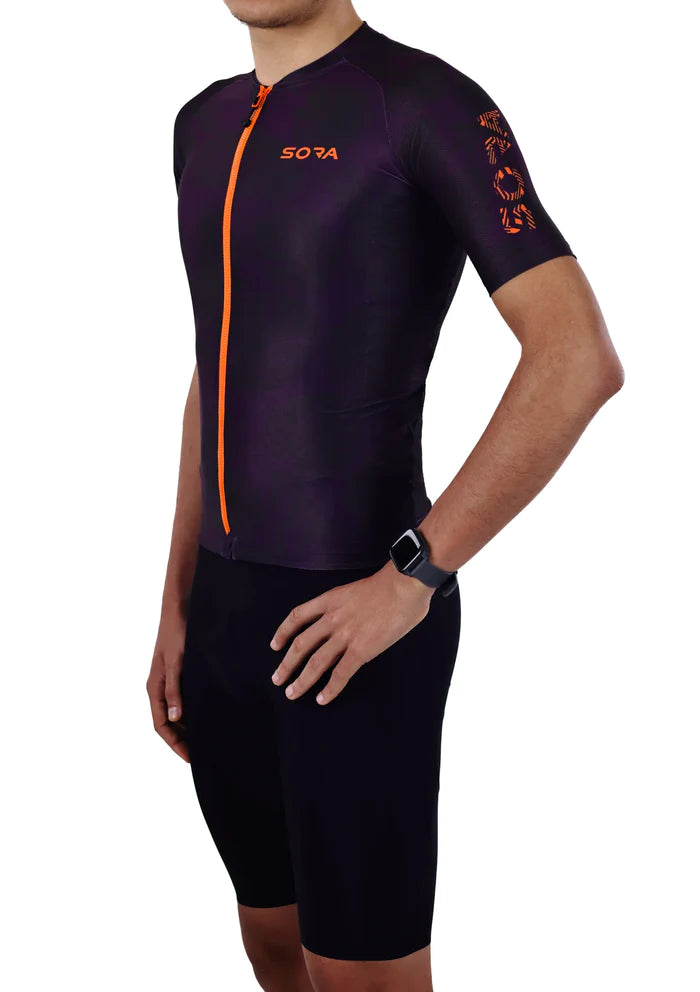 Sora Purple Classic Cycling Jersey