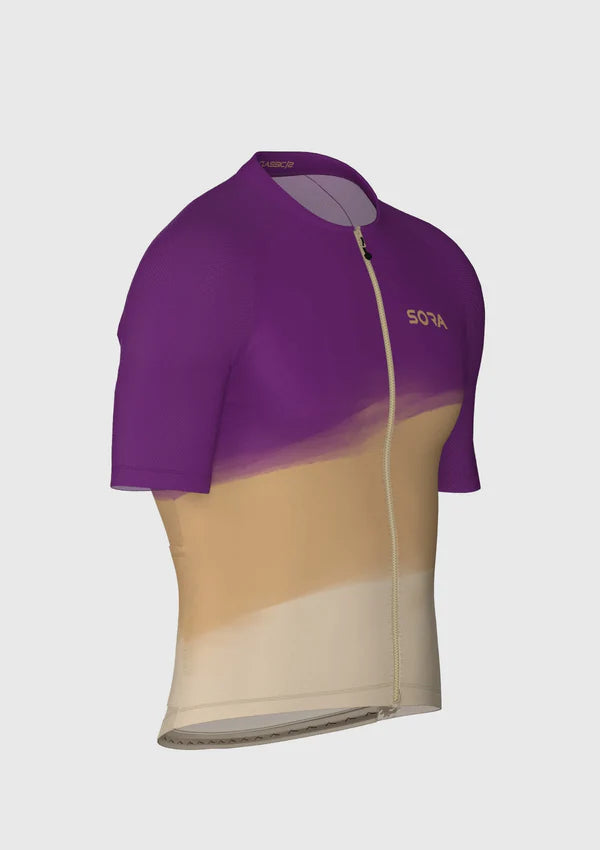 Sora Purple-Cream Classic 2 Cycling Jersey