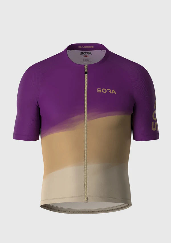 Sora Purple-Cream Classic 2 Cycling Jersey