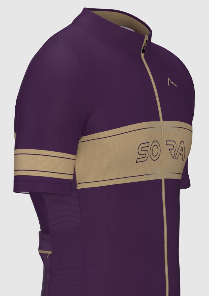 Sora Purple-Cream Regular 3.0 Cycling Jersey