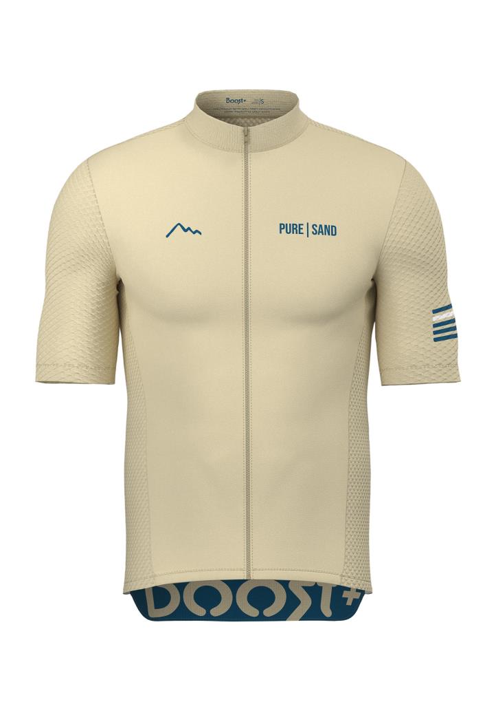 Sora Pure Sand Boost+ 2.0 Short Sleeve Summer Cycling Jersey