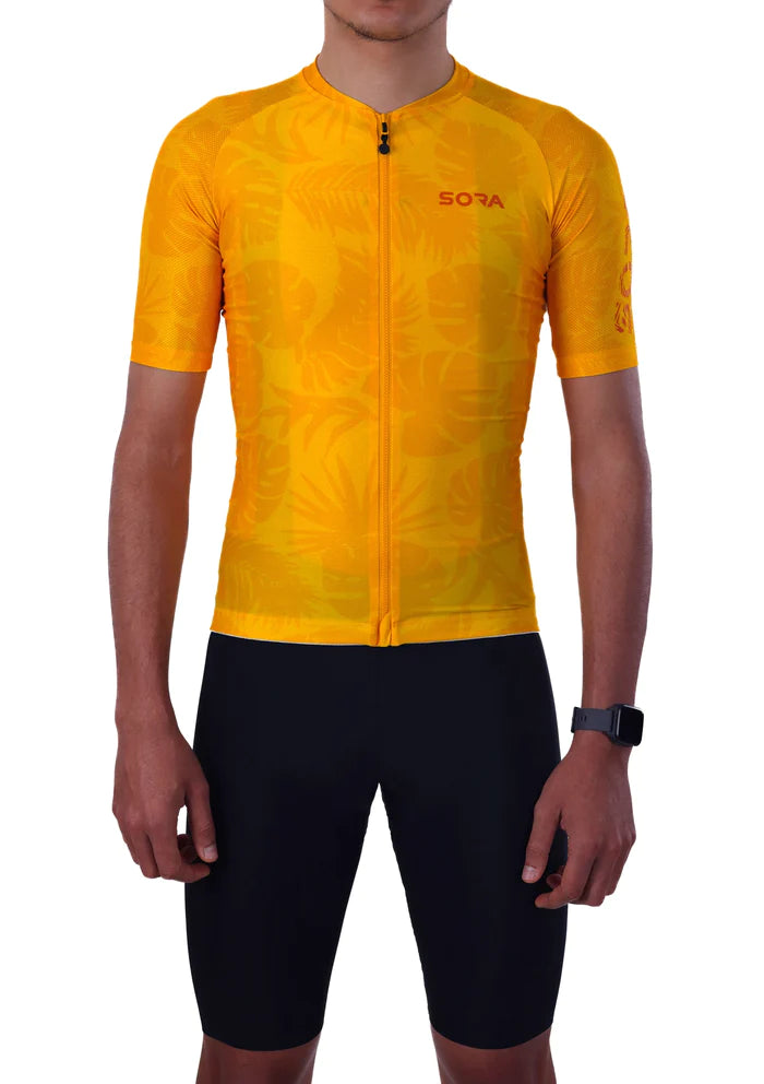 Sora Yellow Classic Cycling Jersey