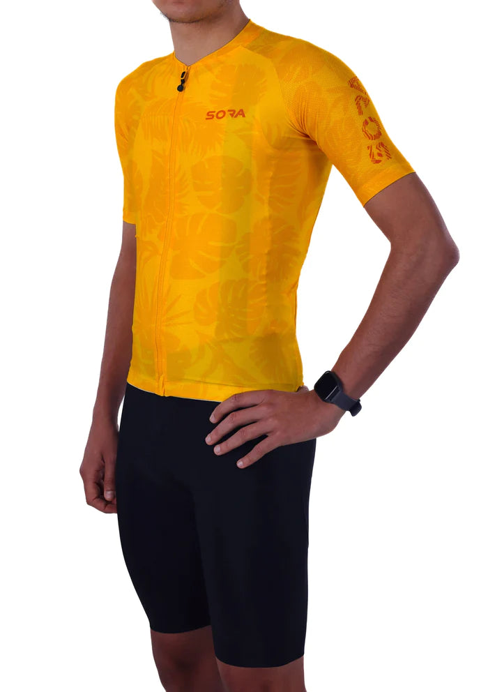 Sora Yellow Classic Cycling Jersey