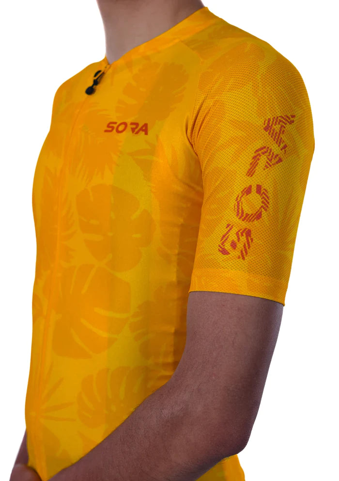 Sora Yellow Classic Cycling Jersey