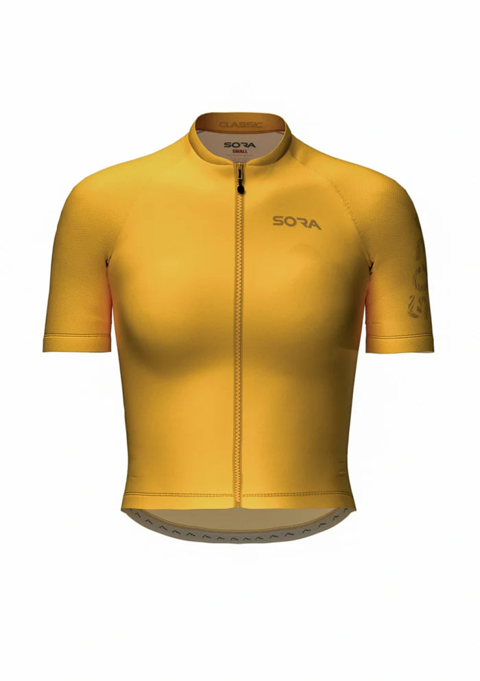 Sora Yellow Women's Classic Cycling Jersey