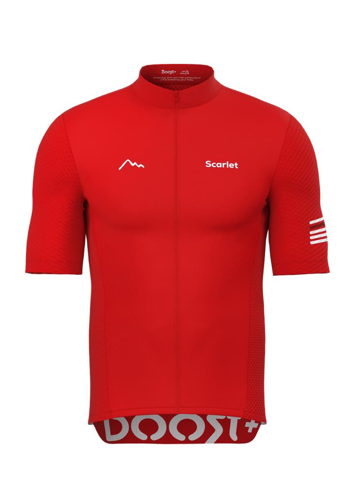 Sora Scarlet Boost+ 2.0 Short Sleeve Summer Cycling Jersey