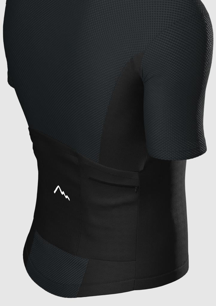 Sora Black Pro Team Zone Cycling Jersey