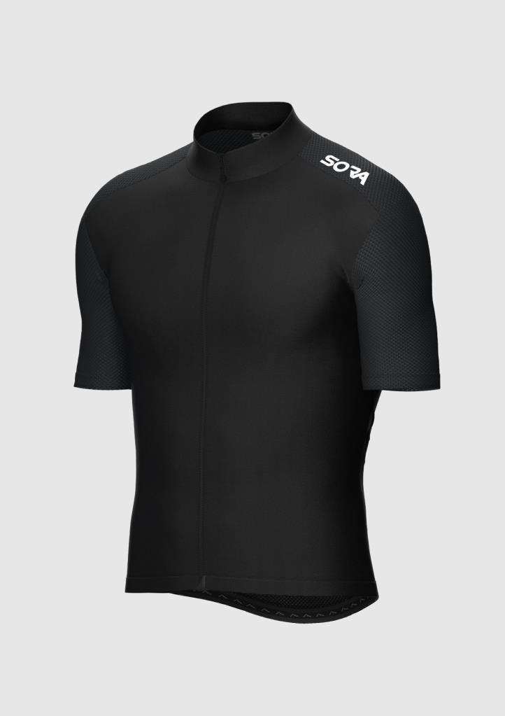 Sora Black Pro Team Zone Cycling Jersey