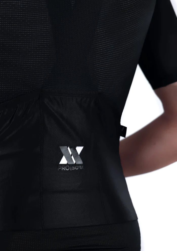 Sora Black Pro Team Zone Cycling Jersey