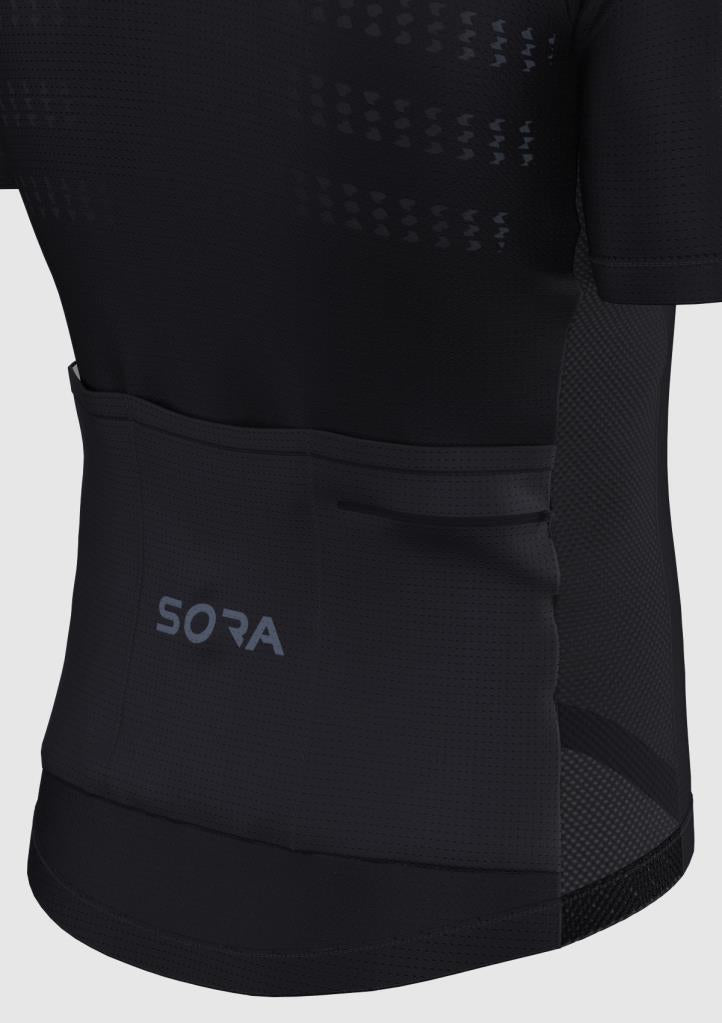 Sora Black Regular 3.0 Cycling Jersey