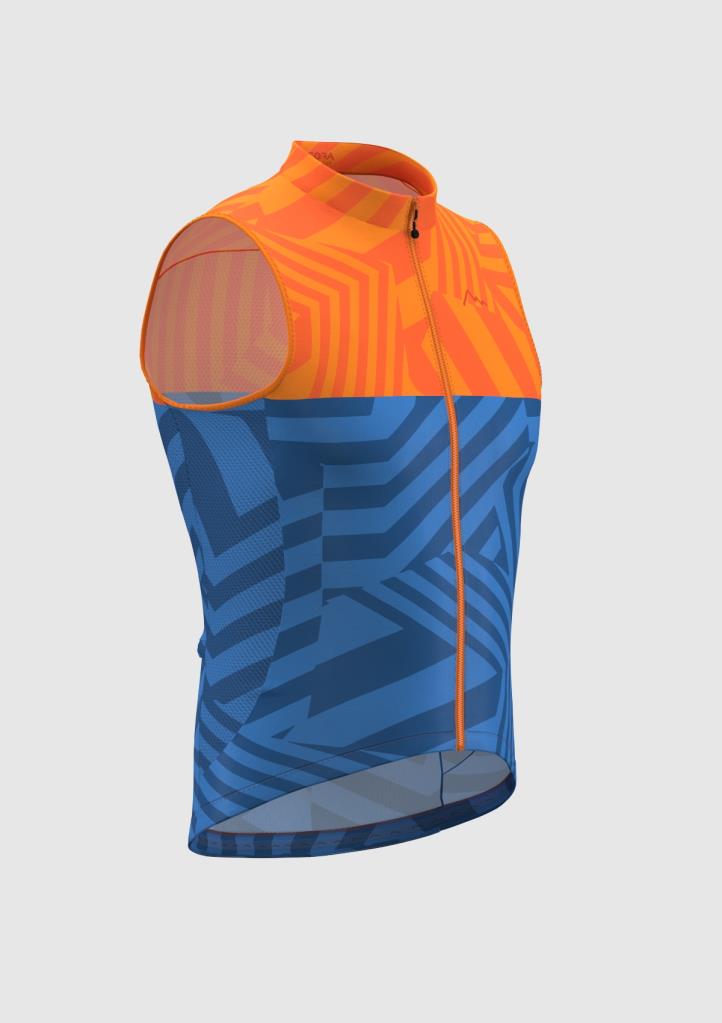 Sora Orange-Blue Ultra Light Cycling Vest
