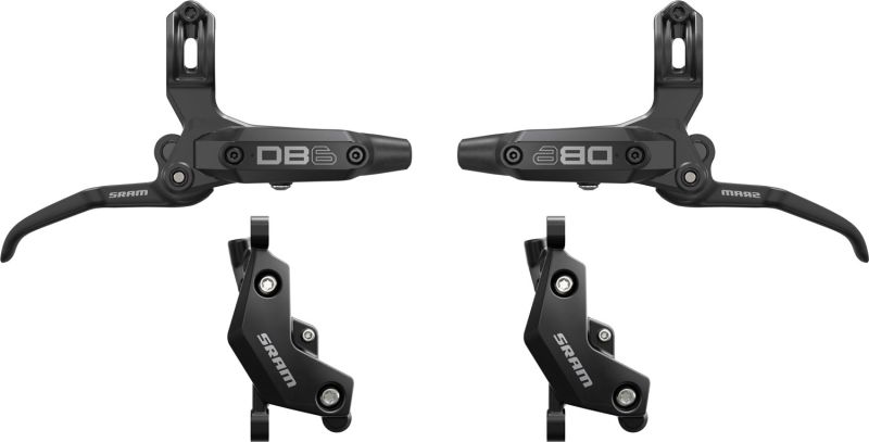Sram DB6 Hydraulic Disc Brake Set Front Rear Set Mineral