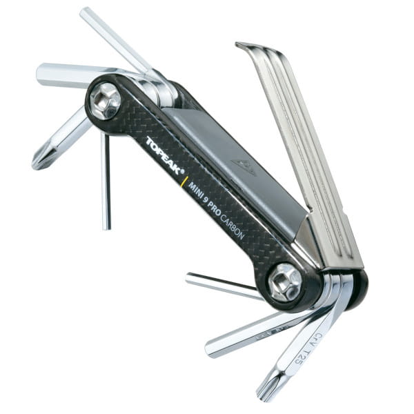 Topeak Mini 9 Pro Carbon Bisiklet Alyan Anahtar Seti Çantalı TT2552