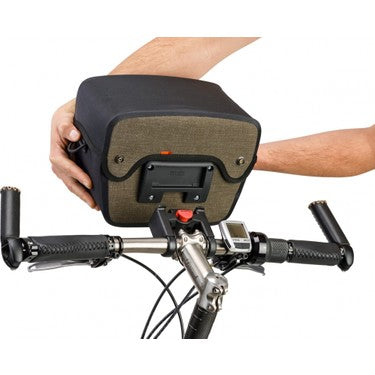 Vaude Aqua Deluxe Box Bicycle Handlebar Bag Waterproof Brown Black