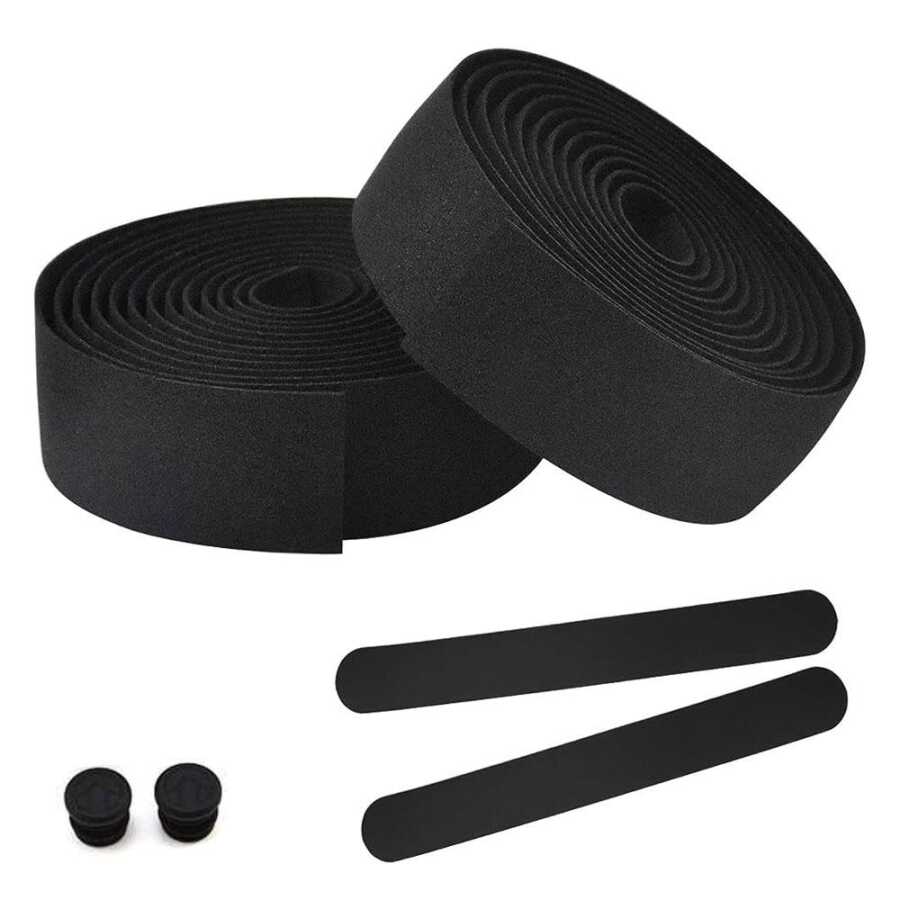 Обертка руля Velo Black Sponge, черная EFR-32071V