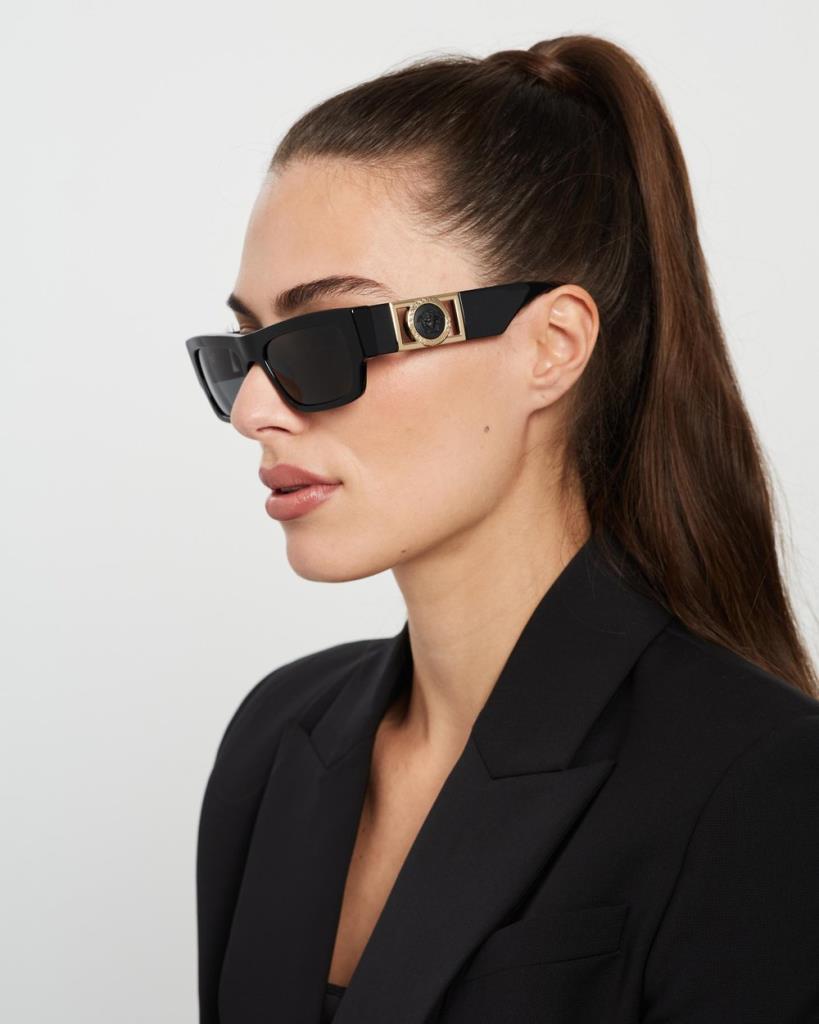 Versace 0VE4416U Sunglasses GB1/87 Black Dark Gray 53 Ekartman