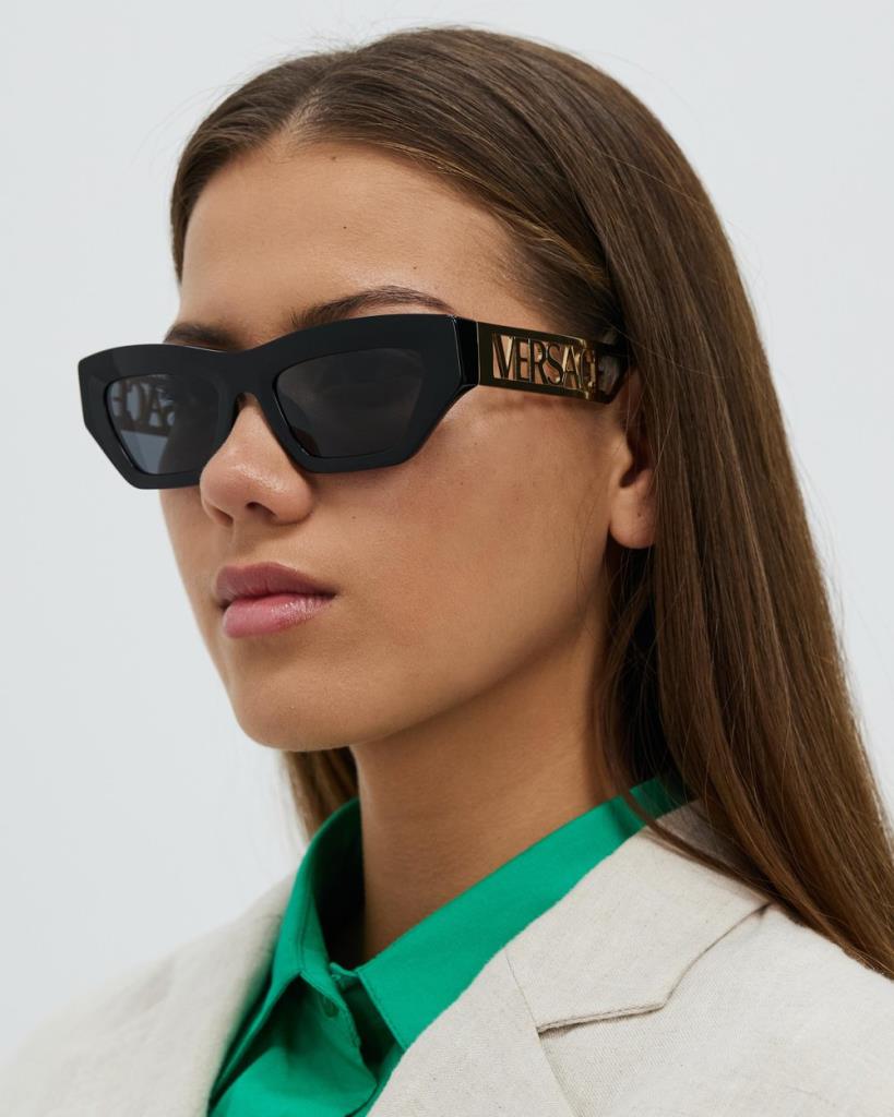 Versace 0VE4432U Sunglasses GB1/87 Black Dark Gray 53 Ekartman