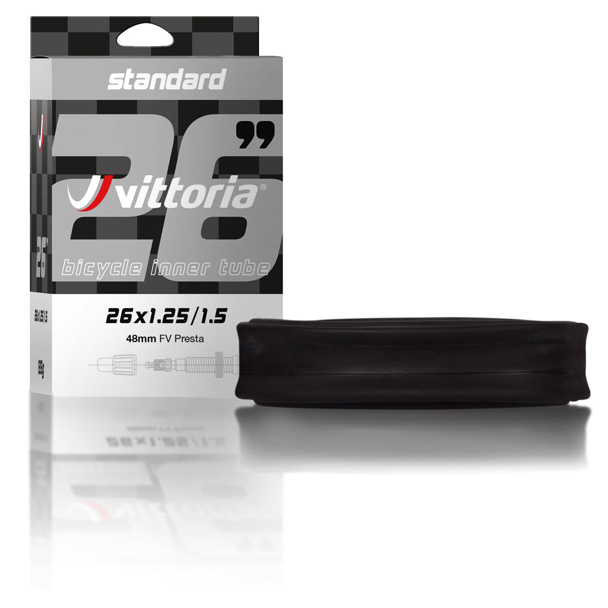 Vittoria 700x20/28C 48mm Thin Valve Inner Tube FV48