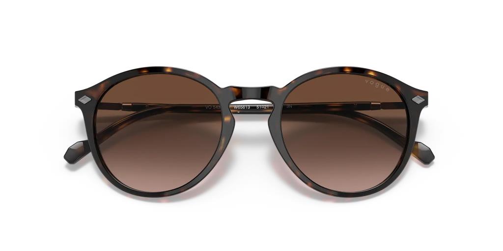Мужские солнцезащитные очки Vogue Dark Havana Brown с градиентом
