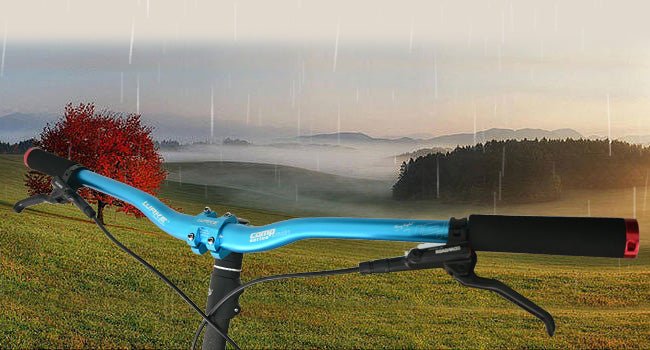 Wake Aluminum Handlebar 780mm Riser 31.8mm Blue