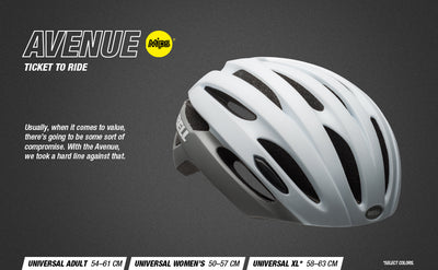 Bell Avenue Mips Bike Helmet Matt White Gray UA 54-61cm 