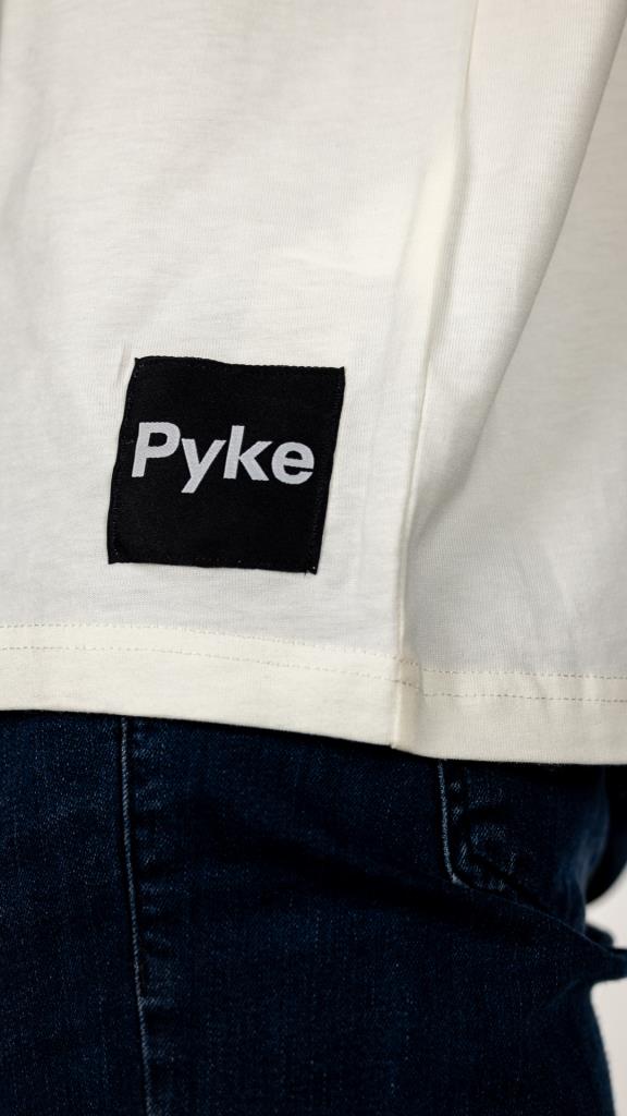 Beyaz Pyke Oversize Tişört