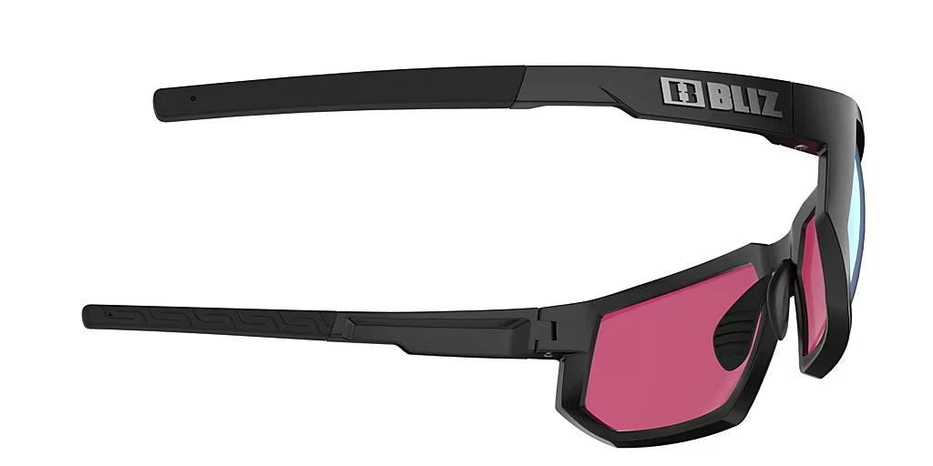 BLIZ Arrow Sunglasses Matt Black Frame Nano Optics Nordic Light Begonia Violet With Blue Multi Lens ZB70140263