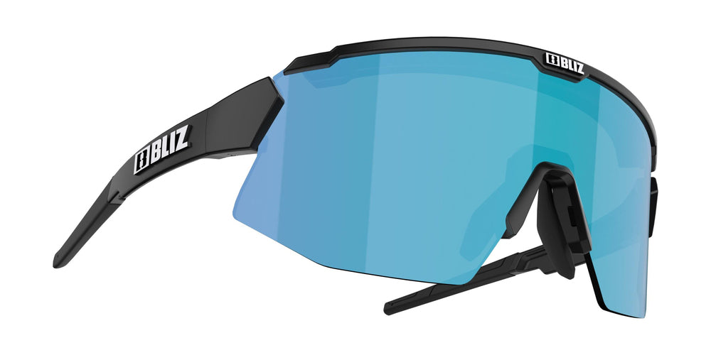 BLIZ Breeze Sunglasses Matt Black Frame Brown With Blue Multi Lens ZB70020441