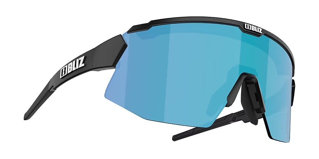 BLIZ Breeze Sunglasses Matt Black Frame Brown With Blue Multi Lens ZB70020741
