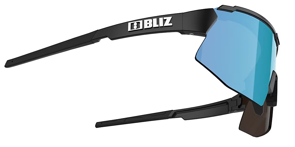 BLIZ Breeze Sunglasses Matt Black Frame Brown With Blue Multi Lens ZB70020741