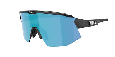 BLIZ Breeze Sunglasses Matt Black Frame Brown With Blue Multi Lens ZB70020741