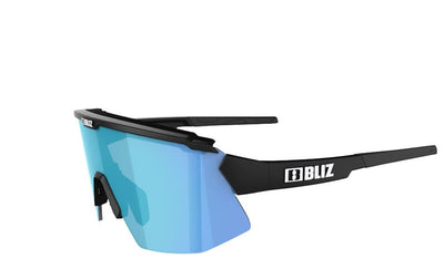 BLIZ Breeze Sunglasses Matt Black Frame Brown With Blue Multi Lens ZB70020741