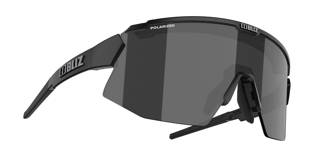 BLIZ Breeze Polarized Sunglasses Matt Black Frame Polarized Brown With Silver Mirror Lenses ZB70020141