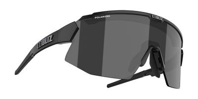 Поляризационные солнцезащитные очки BLIZ Breeze, матовая черная оправа, поляризационные коричневые, с серебряными зеркальными линзами ZB70020141