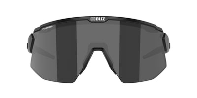 Поляризационные солнцезащитные очки BLIZ Breeze, матовая черная оправа, поляризационные коричневые, с серебряными зеркальными линзами ZB70020141