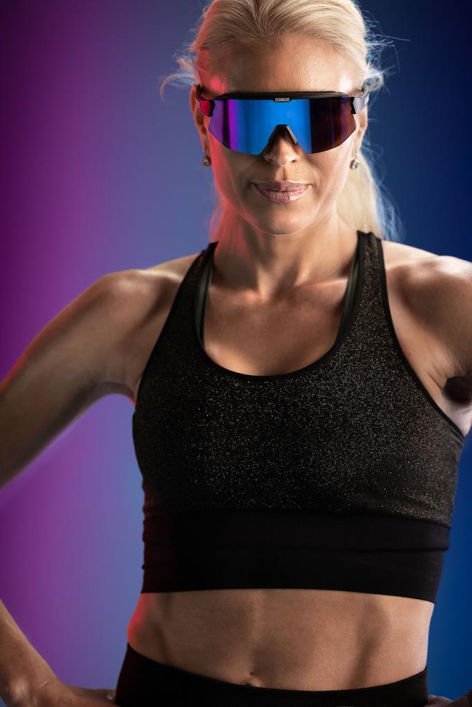 BLIZ Breeze Polarized Sunglasses Matt Black Frame Polarized Brown With Silver Mirror Lenses ZB70020141