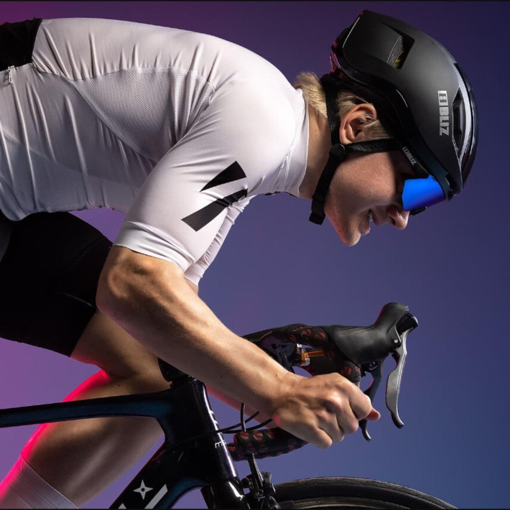 Поляризационные солнцезащитные очки BLIZ Breeze, матовая черная оправа, поляризационные коричневые, с серебряными зеркальными линзами ZB70020141