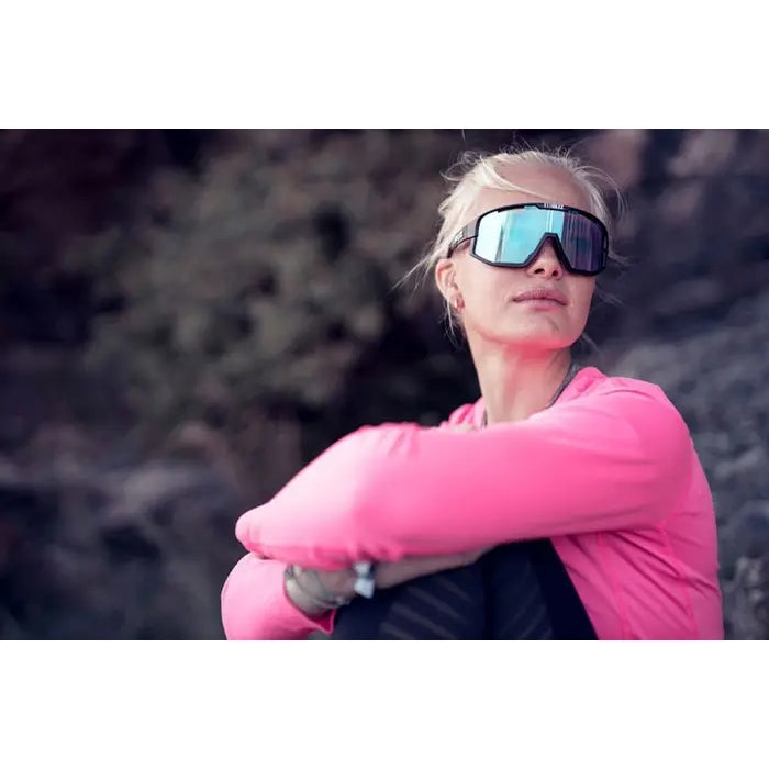 Солнцезащитные очки BLIZ Fusion Nano Optics Nordic Light, матовая черная оправа Begonia с синими мультилинзами ZB70050633