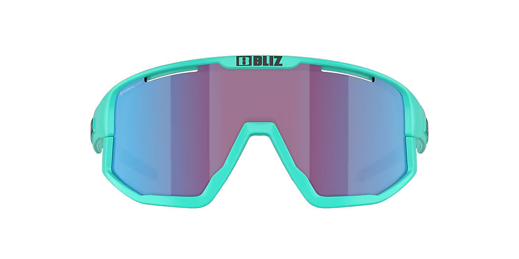 BLIZ Fusion Sunglasses Nano Optics Nordic Light Matt Turquoise Rose With Violet Blue Mirror ZB70050433